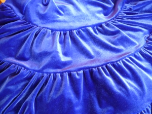 After steaming the ruffles.